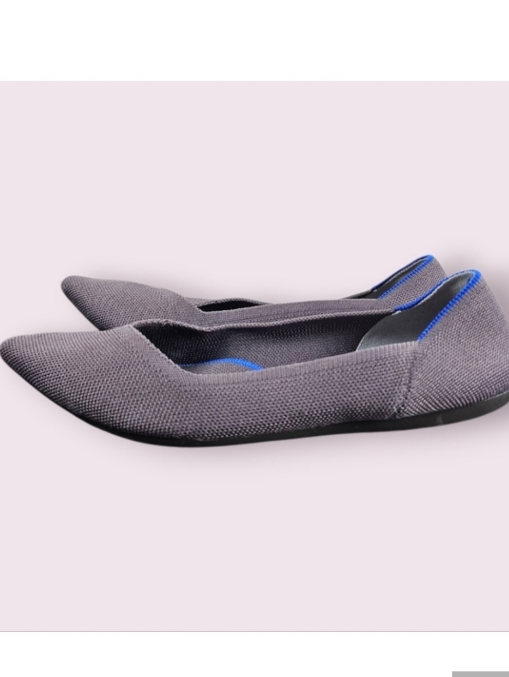 Rothy's Pointed Toe Elegant Chic Taupe Women's Flats Sz 9.5
